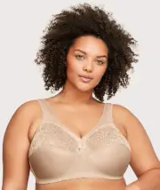 Glamorise Magiclift Original Wire-Free Support Bra - Blush (Size 14D)