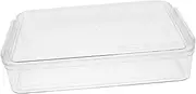 SOPOTUTU Box Multi Functional Transparent File Storage Box Large Capacity Document Organizer with Lid for Home Office Practical Magazine Box for Efficient Filing and Stylish Organization