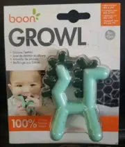 Boon GROWL Silicone Teether Dragon 0-12 Months NO BPA or PVC Dishwasher Safe