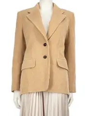 Brown Corduroy Single Breasted Blazer