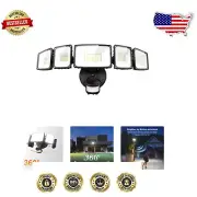 Ultra Wide Angle 5-Head 55W Motion Sensor Flood Light - Energy Efficient Outdoor