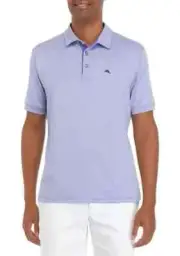 Tommy Bahama Men's San Raphael Polo Shirt, Peri Lavender, L