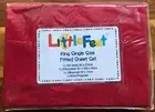 BNIP-Little Feet Percale Cotton / Polyester Fitted SHEET SET - King Single Size