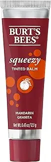 Burt's Bees 100% Natural Origin Squeezy Tinted Lip Balm, Enriched With Beeswax and Cocoa Butter, Mandarin Granita, 1 Tube, 12.1g