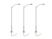 Lionel 2456133 HO Scale Single Lamp Extended Pole Gray 3-Pack