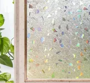 Static Cling for Glass, 3D Rubble Design (3ft.x5ft.)