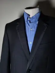 42XS THE BLACK TUX Tollegno 1900 Wool Solid tuxedo Evening Dinner Blazer Jacket