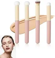 Set of 4 Make-Up Sponge Brushes Eyeshadow Brush Sponge Make-Up Applicator Makeup Sponge Eyeshadow Contour Stick Professional Eye Mix Powder Applicators Kit for Women and Girls