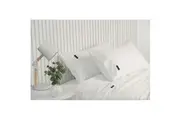 Sheraton Luxury Fitted Sheet Set 1000TC Cotton Rich for Queen Size Bed White