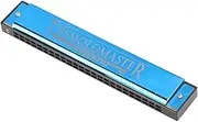 Cechoayuu C-Tone Harmonica, Excellent Airtightness, Bright and Anti-Fall Out (Gift, Music Class, Blue)