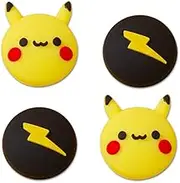 PERFECTSIGHT Thumb Grips, Cut Animal Joystick Caps for Nintendo Switch, 4 PCS Thumbstick Cover for Lite, OLED, Analog Stick Button Cover for NS Joycon Controller (Yellow)