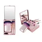Travel Small Make up Brushes Set Cosmetic Kit Kabuki Beauty Tool 4 Pcs