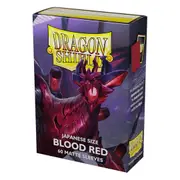 Dragon Shield Japanese 60ct Blood Red MATTE 59x86mm Sleeves