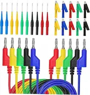 ABOOFAN 1Set Test Leads with Clips Probes for Electrical Testing Tools Multimeter Test Leads with Banana Plugs Alligator Clips for Safe Electrical Tests