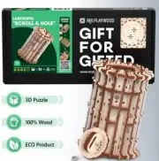 Plywood Labyrinth "Scroll & hole" - 100Pcs Puzzle Box