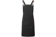 Premier Cross Back Bib Apron (Black) (One Size)