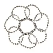 Bulk x350 Silver Ball Chain Connector Clasp Key Bead Cord Tag Label Link Jewelry