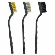 NEW Detailing Wire Brush 3 ct Set Heavy Duty Mini Scratch Brush's. FREE SHIP
