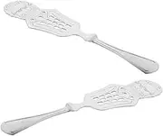FIXOSHEE 2pcs Stainless Steel Absinthe Dripper Spoon Elegant Barware for Absinthe Preparation Versatile Use Home Professional Settings Easy to Clean and Stylish Design