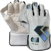 Gunn & Moore GM Cricket Wicket Keeper Keeping Gloves | Aion 909 | PU Lining & Calf Leather Palm | Aniline Leather Back of Hand |