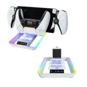 For PS5 Game Controller PS Portal Handheld RGB Light Charging Dock Accessories