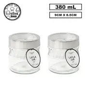 48x 380ML Glass Jars Kitchen Food Candy Spice Sugar Storage Container Small