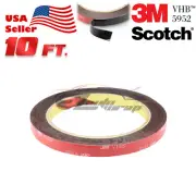 Genuine 3M VHB #5952 Double-Sided Mounting Foam Tape Automotive Car 10mm x 10FT