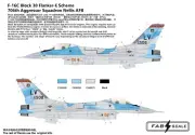FAB FD48048 1/48 F-16C Block30 Flanker-E Scheme 706th Aggressor Squadron Nellis