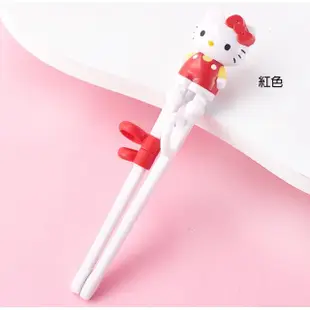 【TDL】凱蒂貓HELLO KITTY兒童學習筷練習筷筷子環保餐具191727/191796(平輸品)