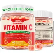 Whole Food Vitamin C Gummies for Adults & Kids Zero Sugar Natural Antioxidant...