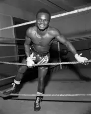 Featherweight Boxer Hogan Kid Bassey Of Nigeria 1950S Old Boxing Photo
