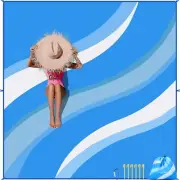 Beach Blanket Sandproof Extra Large Beach Mat 80"*80" for 1-8 PersonsWaterpro...