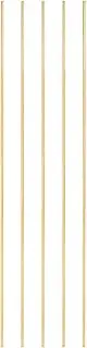 uxcell 5 Pcs Brass Round Rod, 2mm x 10" Lathe Bar Stock H62 Brass Round Stock for DIY Craft Making Hardware Novelty Model Car Plane Boat Ship, Copper