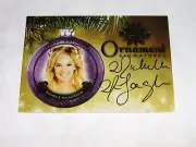 2015 Benchwarmer MICHELLE McLAUGHLIN Holiday #75 Gold Ornament Auto SP PLAYBOY