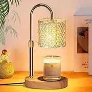 Aolawco Candle Warmers with Timer and Dimmer, Electric Candle Lamp, Candle Warmer Lamp, with 2 Bulbs, Vintage Candle Warmer for Scented Candles in Glass, Home, Bedroom, Decoration