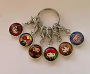 Stitch Marker set of 6 Crochet Knitting markers counters counter magic magical