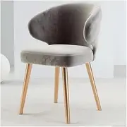 Stable Flannel Surface Office Desk，Home Sofa，Modern Urban Style Upholstered Desk Chair，Computer Chair with Creative Back Cushion Mobile