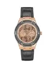Guess Rose GoldTone Gunmetal Watch U0766L1 Women Gray Watches