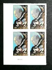 2012 Plate Block 4702! MNH US Forever Stamps Edgar Rice Burroughs, Tarzan!