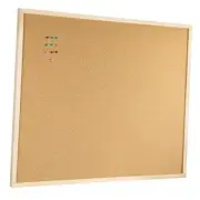 24'' x 36'' Cork Board Bulletin Board, Wooden Framed Corkboard, Wood Oak