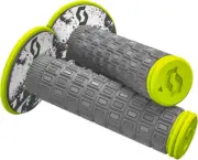 Mellow Motorcycle Grip Gray & Flo Yellow Scott 269305-5776