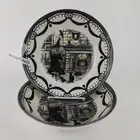 2 Royal Stafford Halloween Witch Cauldron Salad Dessert Bowl Set 1666 Black Cat