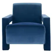 Blaise Armchair - Velvet Peacock Blue