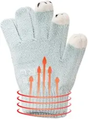 [Generic] Winter Gloves Touchscreen Gloves - Warm Elastic Running Gloves | Anti-Slip Heated Gloves Hands Warm, Cycling Gear for Teen Adult