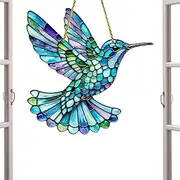 Hummingbird Acrylic Suncatchers, Bird Hummingbird Acrylic Suncatchers, Acrylic Window Hummingbird Pendant for Window, Living Room, Wall, Garden Display
