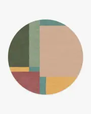 245' Round | Machine Washable Runner Rug | Kid & Pet Friendly | Indoor Rug | Quinn Tufted Rug in PANTONE™ Golden Apricot | Ruggable