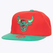 MENS MITCHELL & NESS NBA MISTLETOE SNAPBACK BULLS - RED
