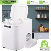 Portable Bullet Shape 26lbs/24hrs Ice Maker Machine[SCOOP+HANDLE]Countertop Use