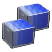 Hanging File Organizer, Mesh File Folder Box File Crate File Folder 2 Pack