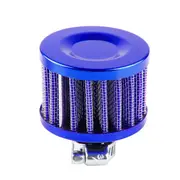 12Mm Universal Round Car Air Filter Crankcase Oil Valve Blue Colour
